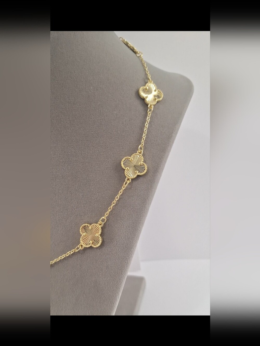 2026 Design Gold Filled Multi Clovers necklace - Picture 5 of 10